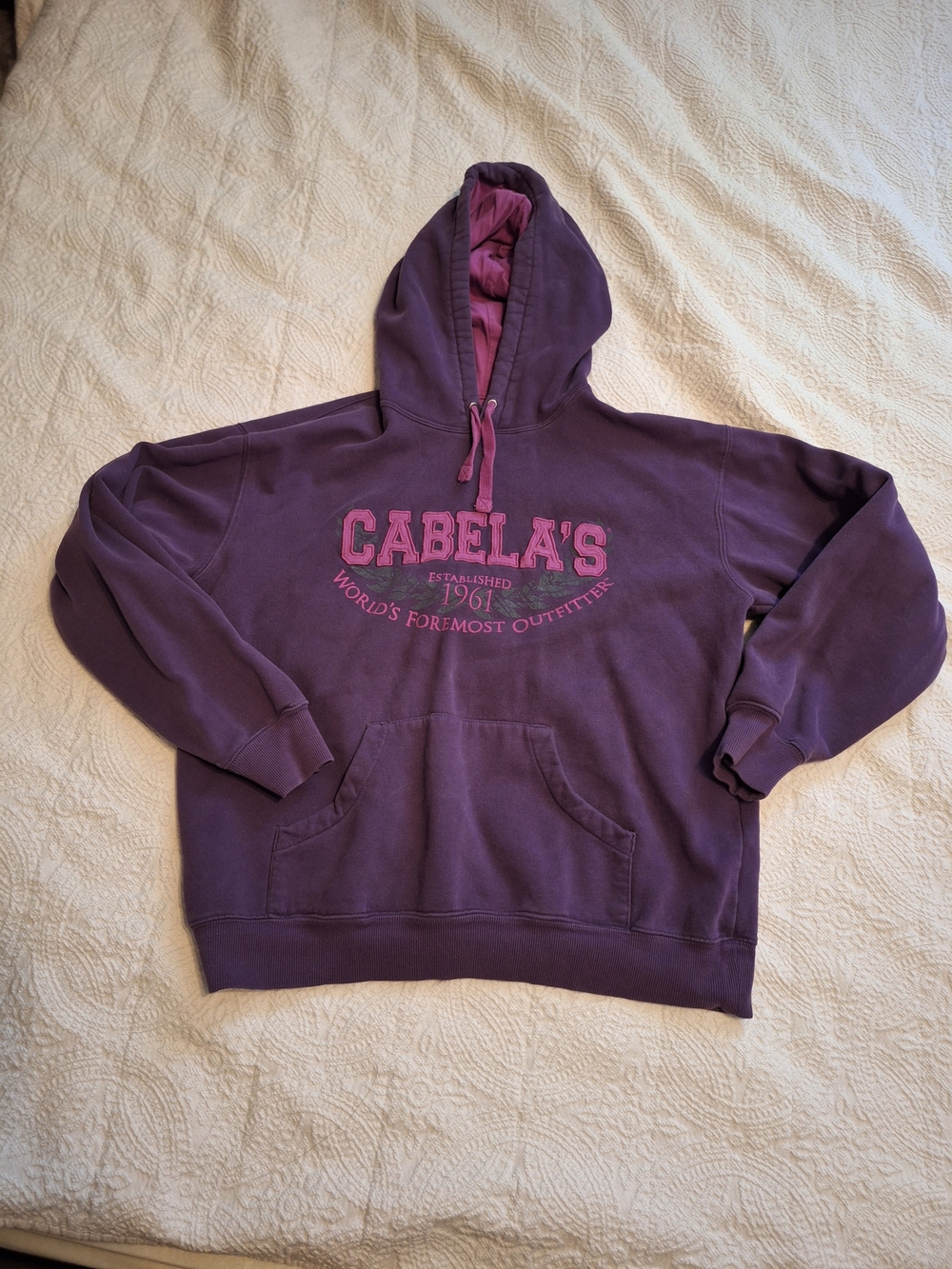 Cabela's Purple Logo Hoodie